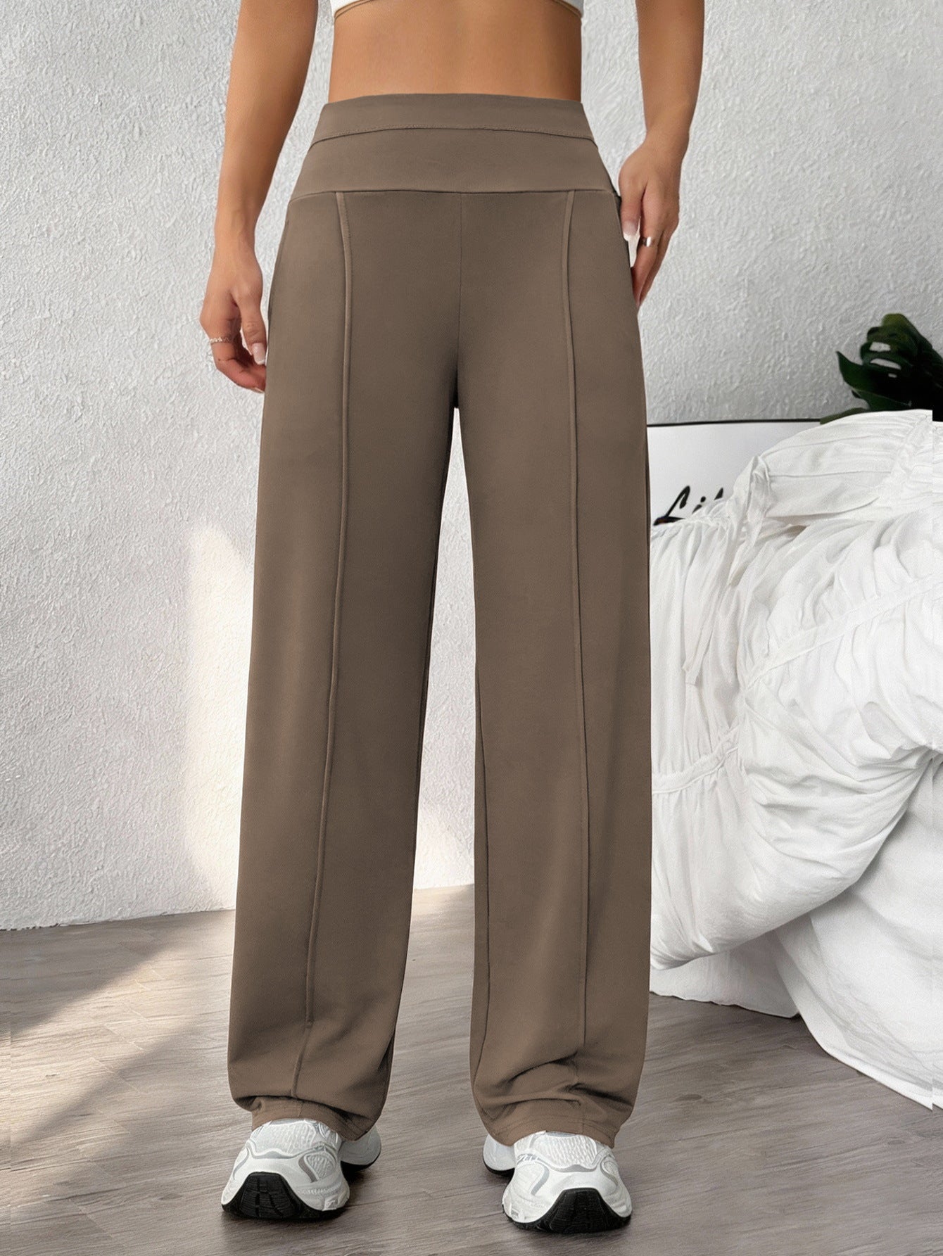 🔥🎁New arrival 50% OFF💕Women's Plain Loose Straight Leg Pants