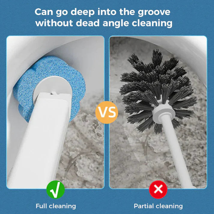 🚽Disposable Toilet Brush Set -with Built-In Cleaner & 60Refills🚽