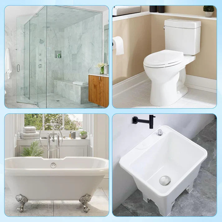 🚽Disposable Toilet Brush Set -with Built-In Cleaner & 60Refills🚽