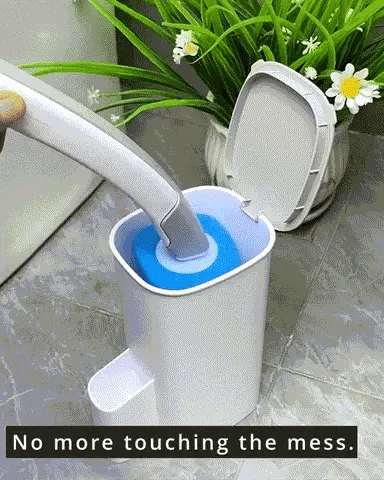🚽Disposable Toilet Brush Set -with Built-In Cleaner & 60Refills🚽