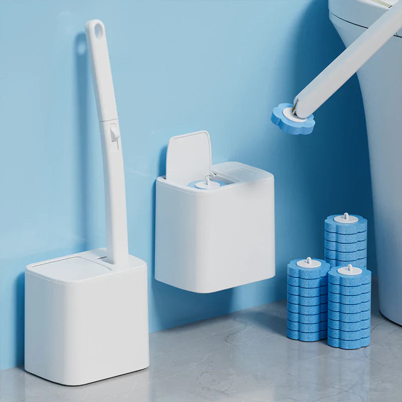 🚽Disposable Toilet Brush Set -with Built-In Cleaner & 60Refills🚽