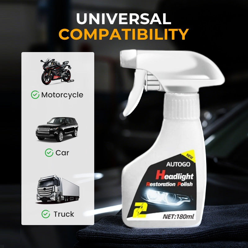 180ml Professional Car Headlight Restorer with Sponge