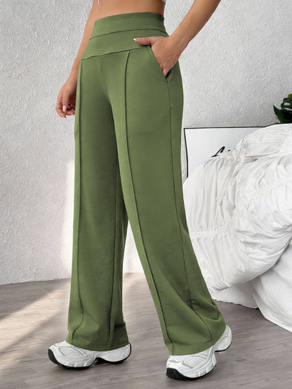 🔥🎁New arrival 50% OFF💕Women's Plain Loose Straight Leg Pants