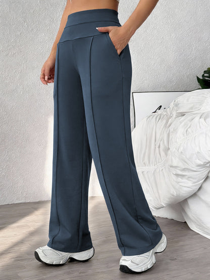 🔥🎁New arrival 50% OFF💕Women's Plain Loose Straight Leg Pants