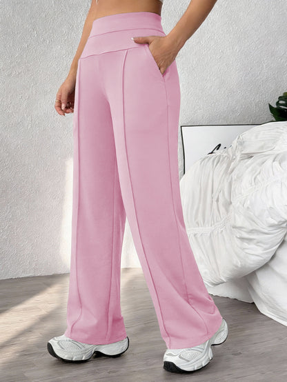 🔥🎁New arrival 50% OFF💕Women's Plain Loose Straight Leg Pants