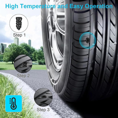 🔩60PCS Tire Repair Rubber Nails Kit with 2 Sizes + Free Screwdriver Included